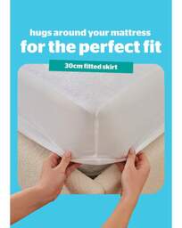 Silentnight Towelling Mattress Protector White - Silentnight - Size: SINGLE - thumbnail 5