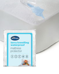 Silentnight Towelling Mattress Protector White - Silentnight - Size: SINGLE