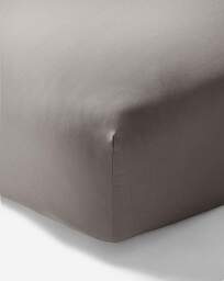 Non Iron Plain Dye 30cm Fitted Sheet Charcoal - JD Williams - Size: DOUBLE - thumbnail 2