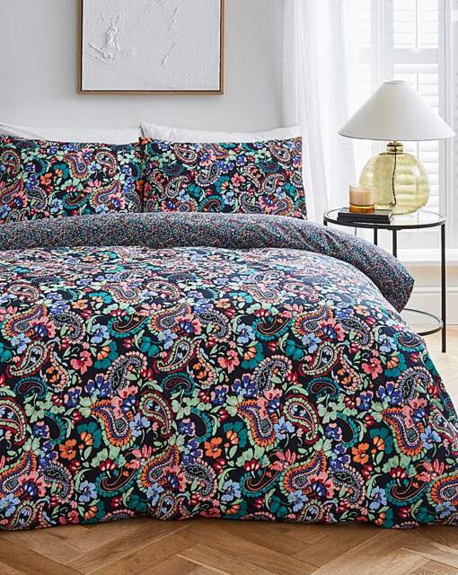 Betsy Bright Paisley Duvet Cover Set Multi - JD Williams - Size: SINGLE - image 1