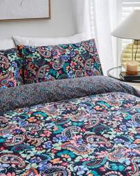 Betsy Bright Paisley Duvet Cover Set Multi - JD Williams - Size: SINGLE - thumbnail 5