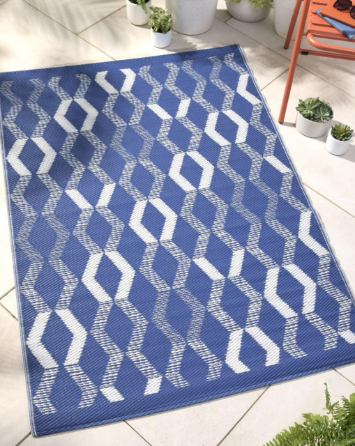 Rico Outdoor Rug Blue - Fusion - Size: 120X170 - image 1