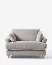 Joanna Hope Tilly Chenille Snuggle Chair Grey - Joanna Hope - thumbnail 4