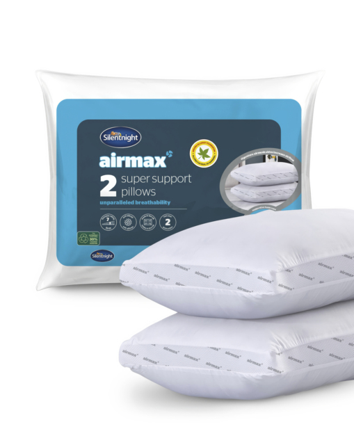 Silentnight 2 Pack Airmax Support Pillow White - Silentnight - Size: PAIR - image 1
