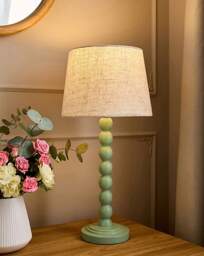Julipa Elsie Bobbin Table Lamp Green - Julipa - thumbnail 2