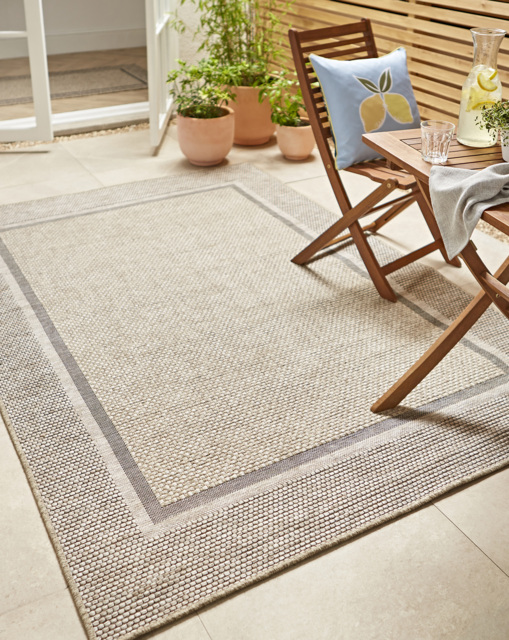 Outdoor Rug - Summer Flatweave Natural - Homemaker - Size: 120X170 - image 1