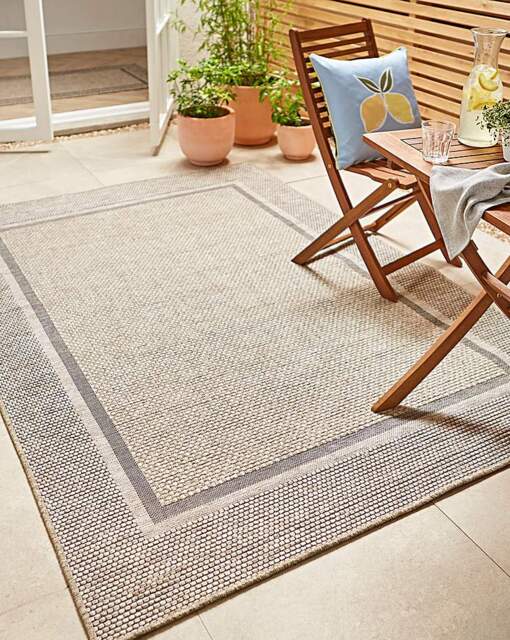 Outdoor Rug - Summer Flatweave Natural - Homemaker - Size: 120X170 - image 1