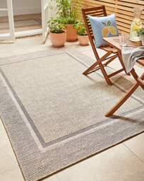 Outdoor Rug - Summer Flatweave Natural - Homemaker - Size: 120X170