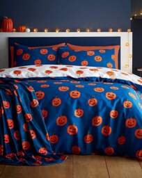 CL Halloween Pumpkins Throw Multi - Catherine Lansfield - Size: 130X170 - thumbnail 4