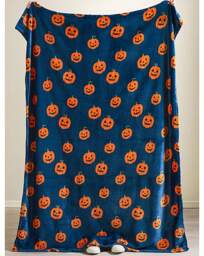 CL Halloween Pumpkins Throw Multi - Catherine Lansfield - Size: 130X170 - thumbnail 2