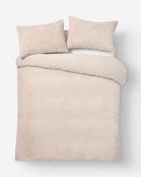 Luxe Faux Fur Duvet Cover Set Cream - JD Williams - Size: SINGLE - thumbnail 4