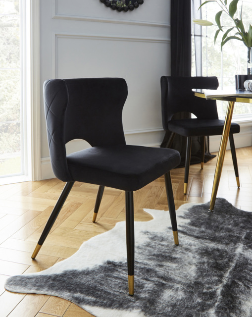 Joanna Hope Etienne Dining Chairs Black - Joanna Hope - image 1