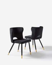 Joanna Hope Etienne Dining Chairs Black - Joanna Hope - thumbnail 3