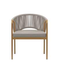 Charles Bentley Rope Weave Bistro Set Grey - Charles Bentley - thumbnail 4