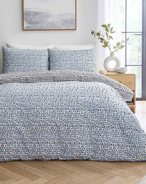 Nico Spot Duvet Cover Set Blue MIX - JD Williams - Size: SINGLE - image 1