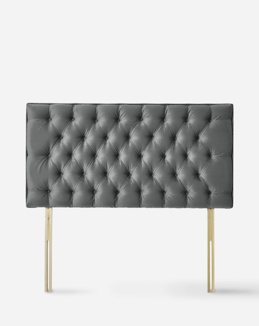 Silentnight Romano Headboard- Velvet Charcoal - Silentnight - Size: KINGSIZE - image 1