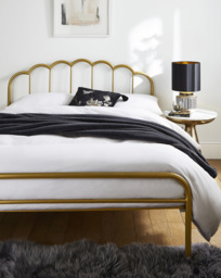 Joanna Hope Vivienne Bed with Mattress Gold - Joanna Hope - Size: SINGLE
