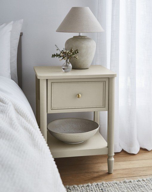 Darcy Bobbin Trim Side Table Natural - Julipa - image 1