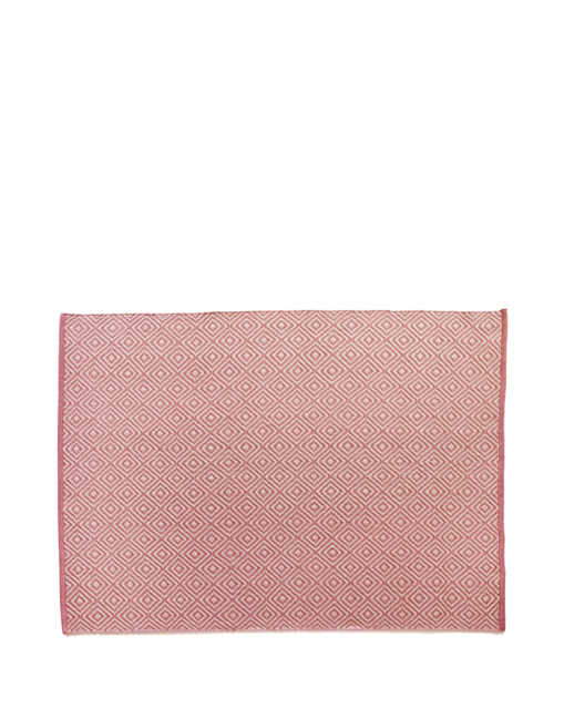Woven Diamond Indoor/Outdoor Rug Pink - My Mat - Size: 120X170