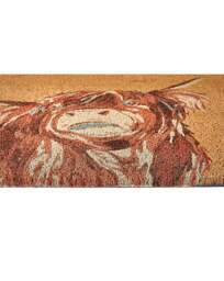 My Mat Printed Coir Highland Cow Doormat Natural - My Mat - Size: 45X75 - thumbnail 3