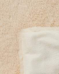 Soft Faux Fur Throw Natural - At Home Collection - Size: 120X150 - thumbnail 4