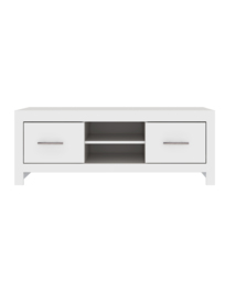 Dakota Wide TV Unit White - At Home Collection