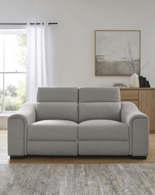 Franklin Power Recliner 2 Seater Grey - JD Williams - image 1