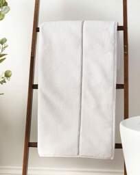 Bianca Zero Twist Satin Stitch Towel White - Bianca - Size: Hand Towel - thumbnail 4