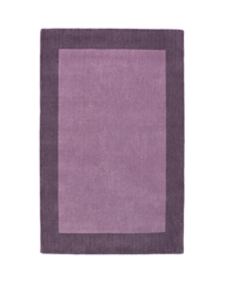 Borders Wool Rug Mauve - Origins - Size: 160X230