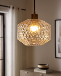 Clear Glass Pendant Shade Clear - Searchlight - thumbnail 1