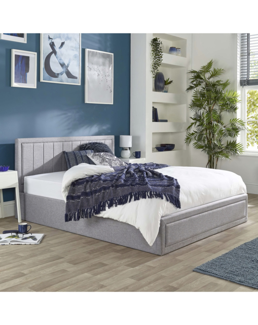 Aspire Cotswold Ottoman Bed Grey - Aspire - Size: DOUBLE