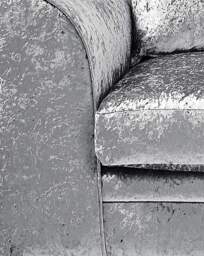 Chicago Crushed Velvet 2 Seater Sofa Silver - thumbnail 2