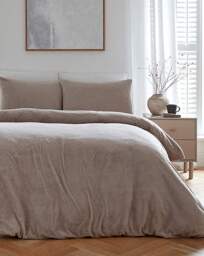 Cosy Cuddle Fleece Duvet Set Grey - JD Williams - Size: SINGLE - thumbnail 1