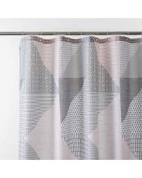 Larsson Geo Shower Curtain Blush - Catherine Lansfield - thumbnail 2