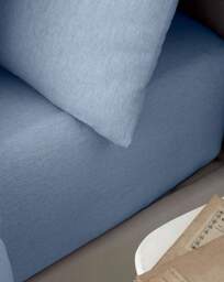 Catherine Lansfield Cotton Fitted Sheet Lansfield Blue - Catherine Lansfield - Size: KING - thumbnail 1