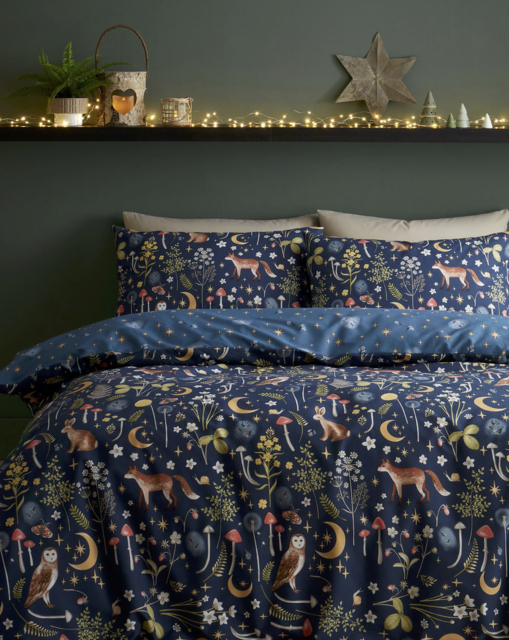 CL Enchanted Twilight Duvet Set Navy - Catherine Lansfield - Size: DOUBLE - image 1