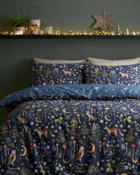 CL Enchanted Twilight Duvet Set Navy - Catherine Lansfield - Size: DOUBLE - thumbnail 1