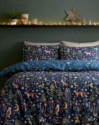 CL Enchanted Twilight Duvet Set Navy - Catherine Lansfield - Size: DOUBLE - thumbnail 3