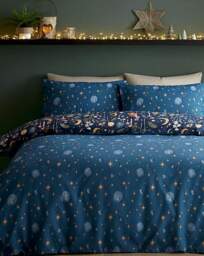 CL Enchanted Twilight Duvet Set Navy - Catherine Lansfield - Size: DOUBLE - thumbnail 2