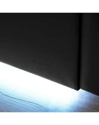 XR Living Ava Upholstered PU TV Bed Black - XR Living - Size: SINGLE - thumbnail 2