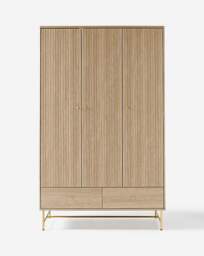 Tate Triple Wardrobe OAK Effect - thumbnail 2