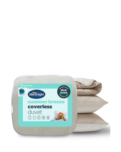 Silentnight Reversible 2.5 Tog Duvet Cream / Taupe - Silentnight - Size: S KING - image 1
