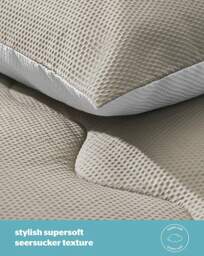 Silentnight Reversible 2.5 Tog Duvet Cream / Taupe - Silentnight - Size: S KING - thumbnail 2