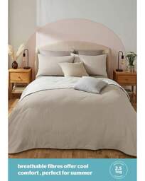 Silentnight Reversible 2.5 Tog Duvet Cream / Taupe - Silentnight - Size: S KING - thumbnail 5