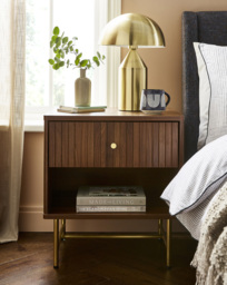 Tate Side Table Brown - JD Williams