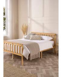 Aspire Atlantic Wooden Bed Frame Natural - Aspire - Size: SML DBLE - thumbnail 1