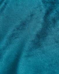 Soft Plain Velvet Duvet Cover Set Teal - JD Williams - Size: DOUBLE - thumbnail 4