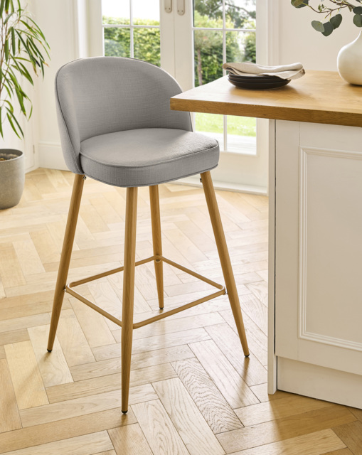 Emilie Barstool Grey - image 1