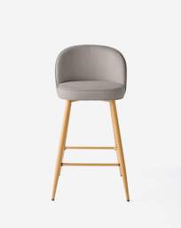 Emilie Barstool Grey - thumbnail 2