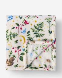 Woodland Animals Fleece Throw Cream - JD Williams - Size: 130X150 - thumbnail 2